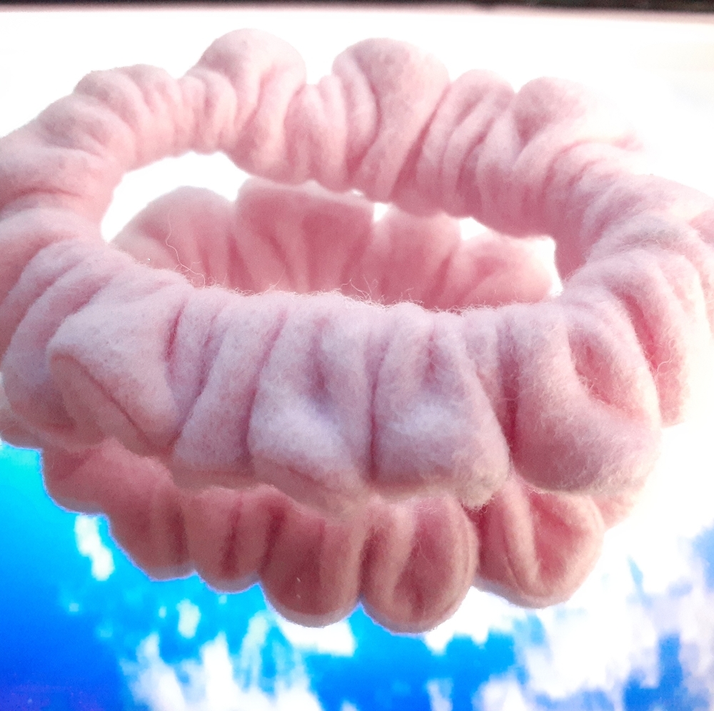 Small Soft Pink Scrunchie